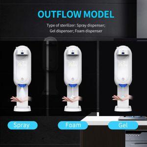 Intelligent 1.1L Automatic Soap Dispensers With Forehead Thermometer