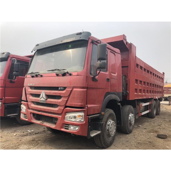 Competitive Price Used HOWO 32cbm Front Tipping Truck 12 Tyre Tipper 8X4 Mining Truck 45 Ton Heavy Dump Truck