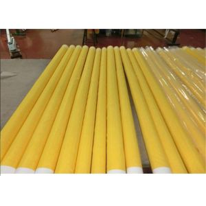 White Color Monofilament Polyester Mesh For Screen Printing , Easy To Clean