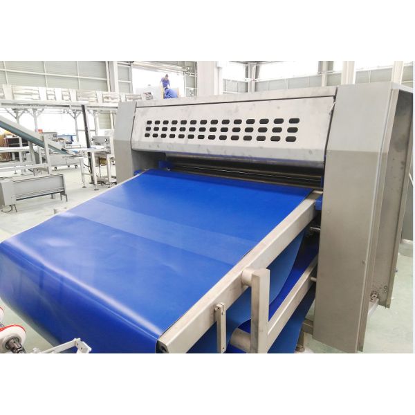 800 mm Width Dough Sheet Puff Pastry Lamination Line With 2 Auto Cooling System