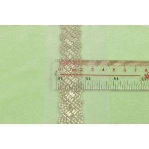 Sequin Beaded Bridal Trim By The Yard Unstretched For Multiapplication