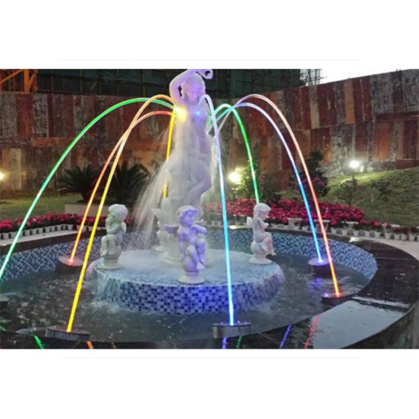 Large Water Park Laminar Flow Fountain , Laminar Jets Water Features Long Using Life