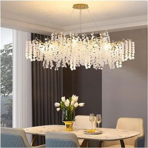 Modern Luxury Living Room Ceiling Crystal Entryway Chandelier Lighting Home