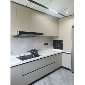 China Custom Wooden Furniture Shaker Melamine Kitchen Cabinets And Cupboards on sale