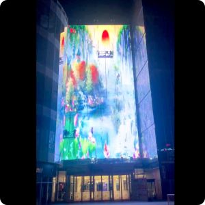 China Electronic Advertising Board LED Mesh Screen Transparent Foldable Waterproof on sale