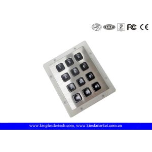 Rugged IP65 Waterproof Backlit Metal Numeric Keypad For Low-Lit Environment In