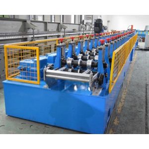 5.5KW Upright Shelf Roll Forming Machine Hydraulic Punching