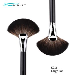 Animal Hair Fan Copper Ferrule Soft Makeup Brushes