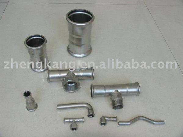 Buy M Profile Carbon Steel Equal Tee Pipe Fitting Easy To Install Metal Pipe Adapters at wholesale prices