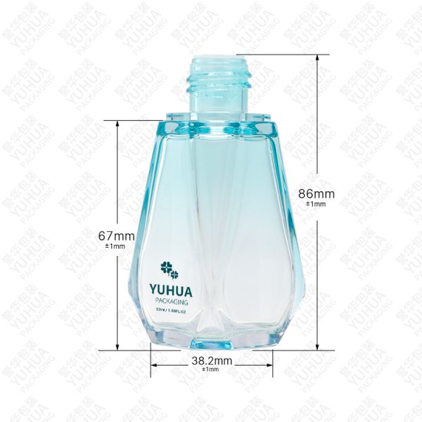 50ml PETG Skin Care Cosmetics Packaging Bottle With Press Dropper