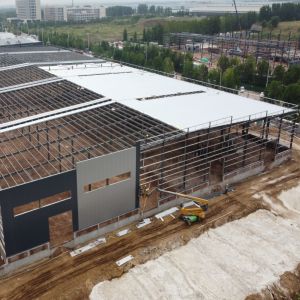 Q235B Steel Structure Warehouse with Galvanized Metal Frame