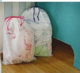 Nonwoven Double Drawstring Shoe Dust Bags odm-t10