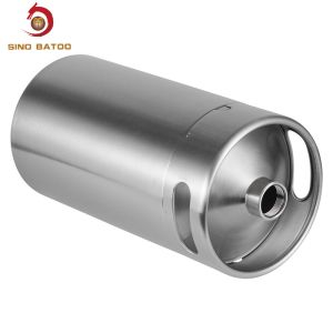 5L Food Grade Stainless Steel Beer Barrels With Handle