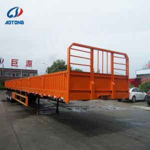 40ft 3 Axle Side Wall Semi Trailer with Side Cover for Bulk Cargo