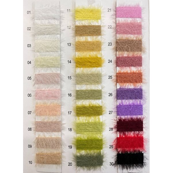 1/7NM 100% Nylon Fluffy Cozy Warm Feather Yarn For Knitting Knitted Sweaters Scarves Gloves