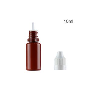 Plastic Smoke Oil Bottle , 10ml Empty Pet Bottle Customized Colors With Cap