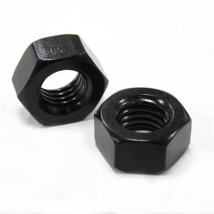 3/8 1/2 GR 2 Blacken Heavy Duty Hex Nuts High Strength Zinc Plated DIN934