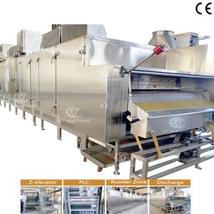 Electric Heating Nut Roaster Machine with Air Cooling for Nuts Processing Plants