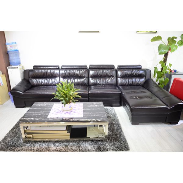 Buy Genuine leather sofa sectional sofa home furniture  h989 at wholesale prices