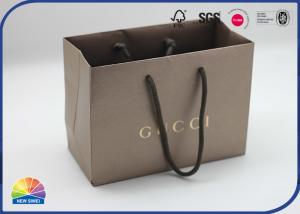 China Personalised Hot Stamping Logo Large Paper Shopping Bags With Handles on sale