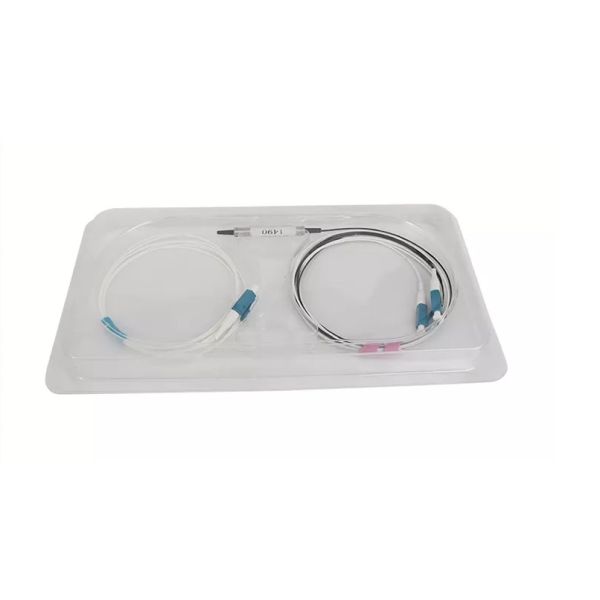 FTTH 3 Ports 1310 1490 1550nm Steel Tube FWDM Coupler