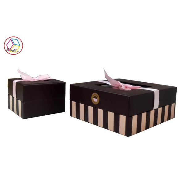 Buy Personalized Coated Paper Cupcake Gift Boxes with Plastic Insert at wholesale prices
