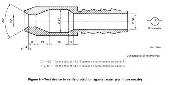 IEC 60529 IP Code IPX3~IPX6 Oscillating Tube And Jet Nozzle Test Chamber Waterproof Test