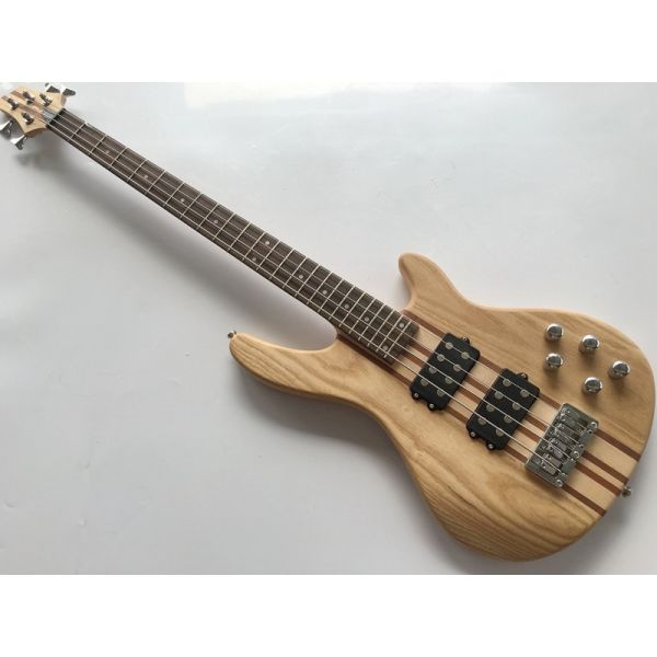 Buy professional active electric bass guitar neck through body bass guitar with ashwood body at wholesale prices