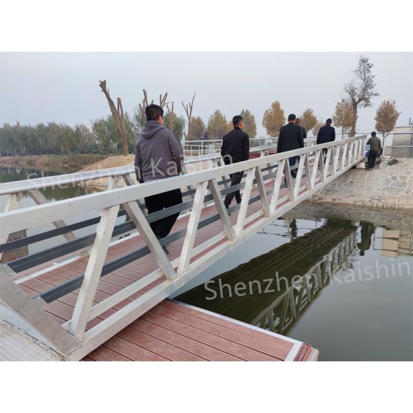 Buy High-Quality Marine Aluminum Gangways Ramps For Floating Dock Pontoon With Bolts And Nuts Accessories at wholesale prices