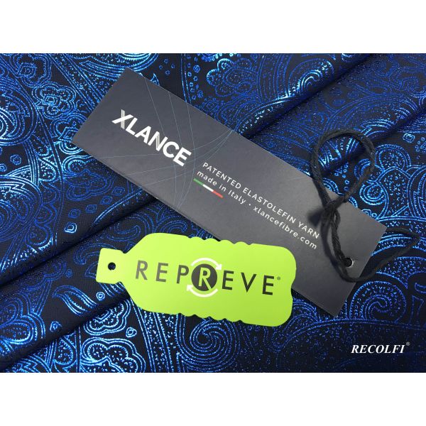 Foil Printing Repreve Swimwear Fabric For Big Size Leggings 225GSM Weight