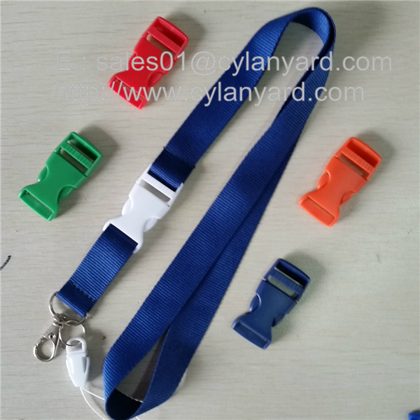 Metal bulldog clip polyester lanyards, imprint polyester lanyard with metal card clip,