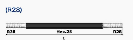 Buy Quarrying R28 Dia 28mm Integral Drilling Rods And Bits 1830mm at wholesale prices