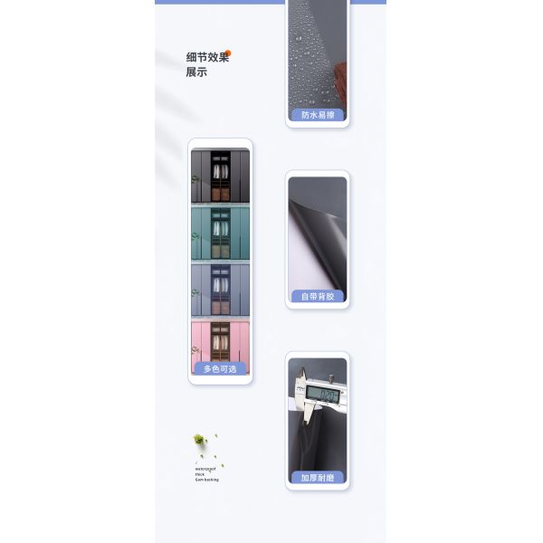 Interior Kitchen Wallpaper Sticker White PVC Wall Stickers For Kitchen