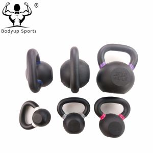 Cast Iron Competition Weight Kettlebell - LB and KG Markings for Strength,