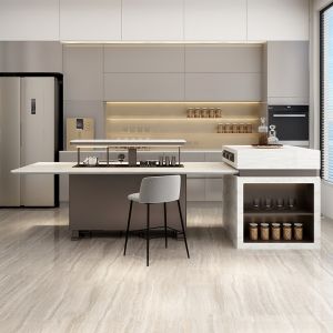 1232*465*791mm Fridge body size Multifunctional Marble Bar Table for Modern