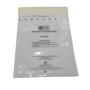 China 95kPa Custom Printed Biohazard Specimen Bag With Airtight Zipper on sale