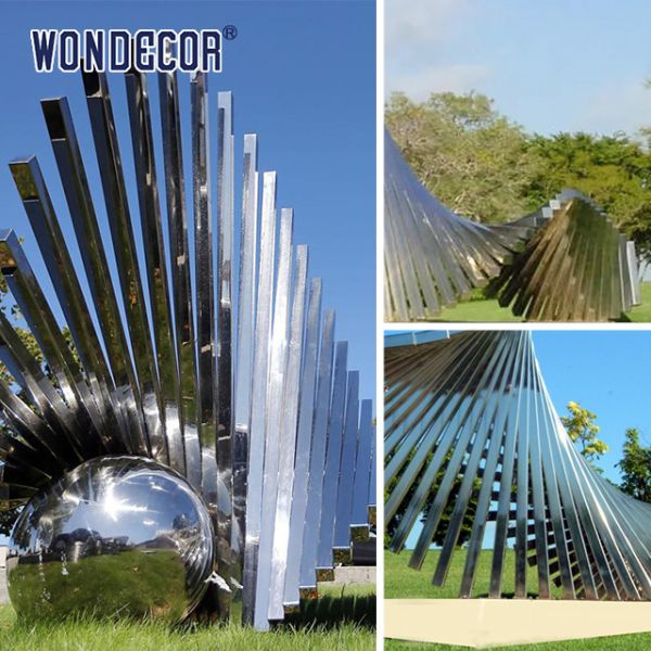 3d Stainless Steel Sculpture Artists Lottery Gradual Spiral Square Tube Geometry