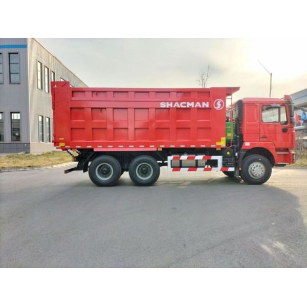 10 Tyres SHACMAN 30t Dump Truck F3000 6x4 380Hp EuroII Red Tipper Diesel Engine