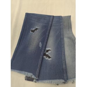 65%Cotton 12.2oz Cotton Rayon Dark Indigo 180cm Denim fabric 10x7 JSD3076B-B