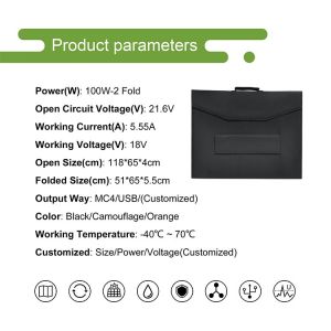 PERC PV Portable Solar Panel 12V 18V Flexible ODM