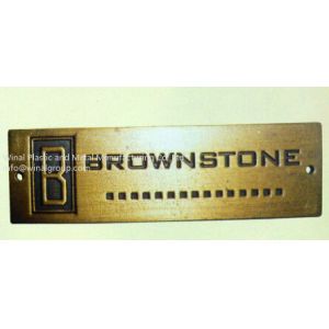 China Garment metal tags,L55mm*W16mm,iron alloy,antique copper,size & finish can be OEM. on sale