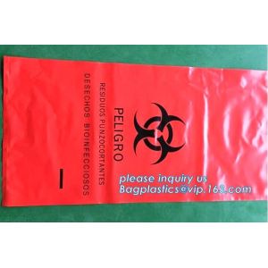 Medical Consumables Biohazard waste bag, Drawstring Medical Waste Bags, Medical