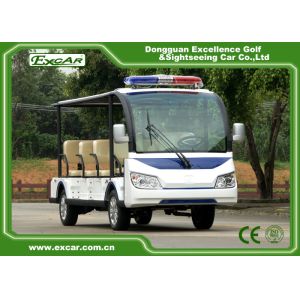 White Electric Sightseeing Car 11 Seats Electric Tourist Car 72V Acim Motor