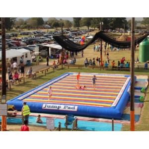 Kids N Adults Big Bounce Inflatable Jump Pad Made Of Heavy Duty Material For