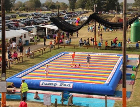 Kids N Adults Big Bounce Inflatable Jump Pad Made Of Heavy Duty Material For