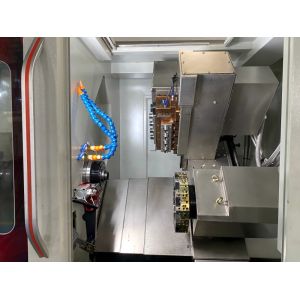 Horizontal Metal CNC Turning And Milling Machine Live Tool And Normal Turret