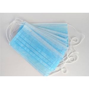Disposable High Filtration Surgical Mask , 3 Ply Earloop Medical Mask