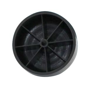 Black Replacement Plastic Couch Legs M8 Screw Lightweight With Round Shape