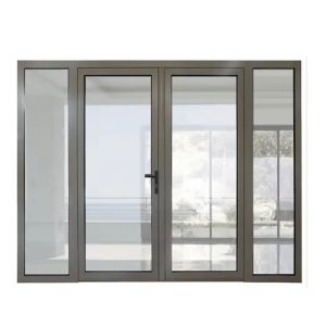 Top Quality Patio Exterior Aluminium Casement Double Glass Door With 8-way Seal