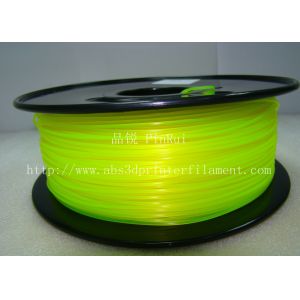 Quality Desktop 3D Printing Material Fluorescence Yellow Colour PLA Filament for sale
